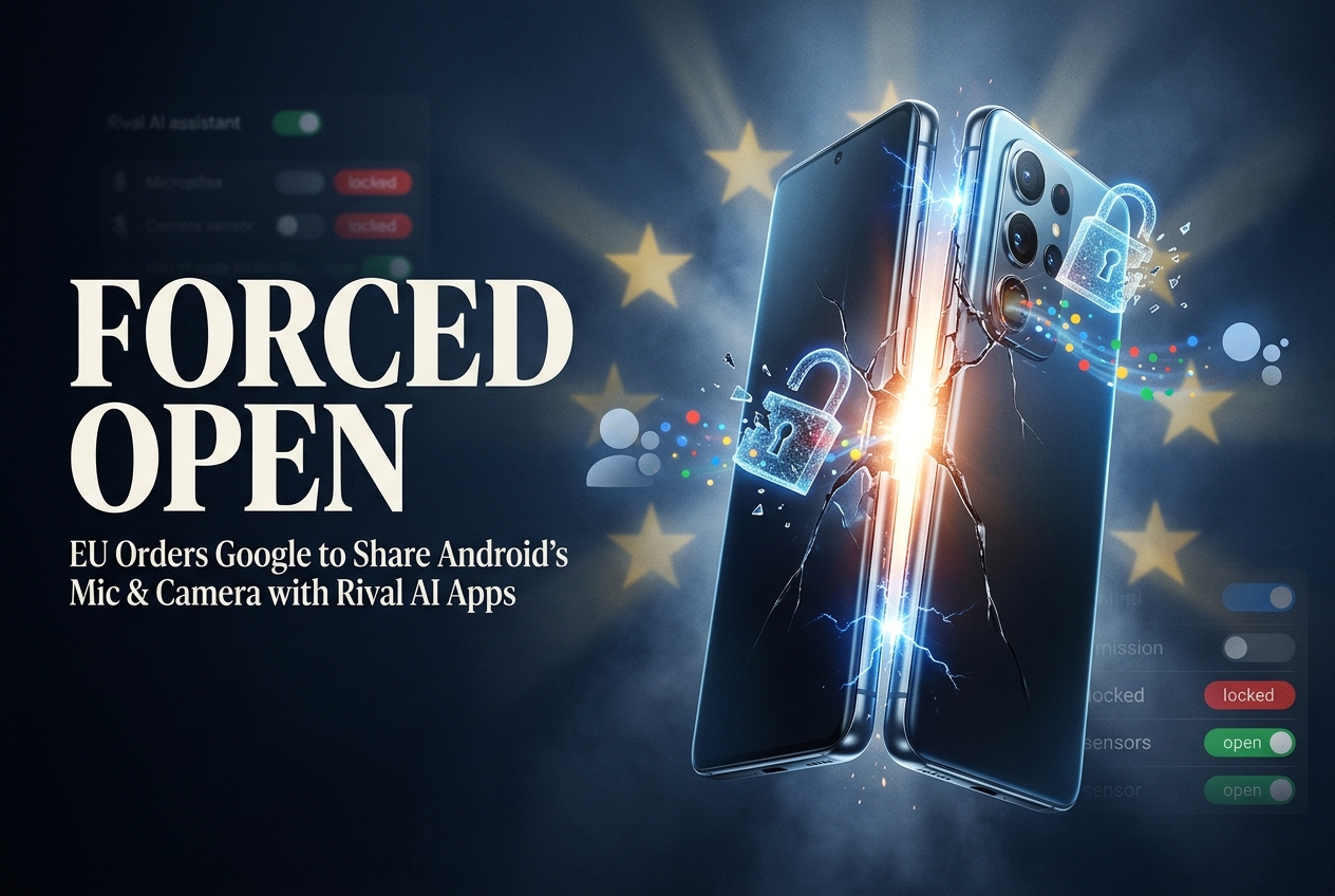 E.U. Orders Google to Open Android Mic, Camera and Screen to Rival AI Assistants