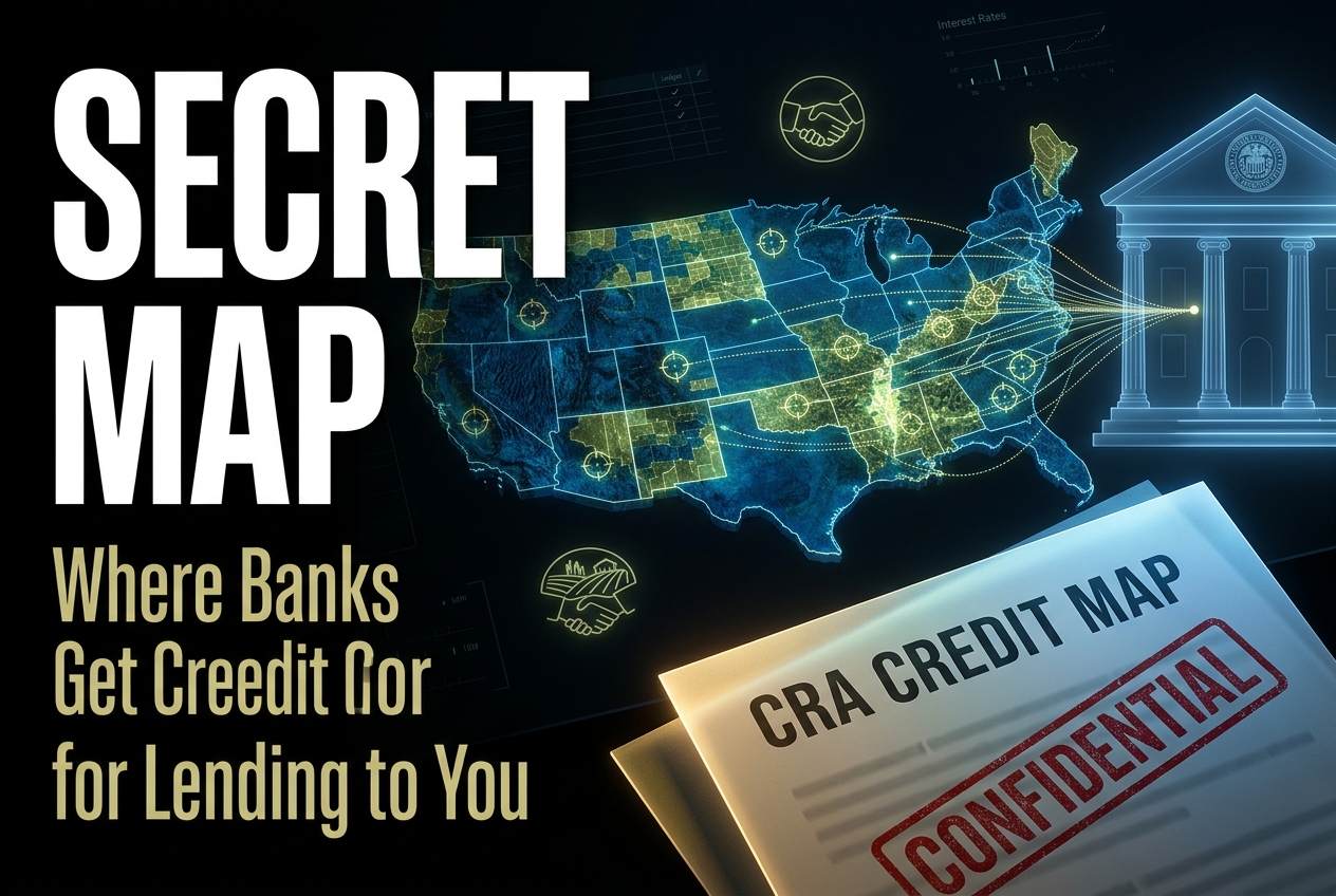 The Fed Just Published a Secret Map of Where Banks Get Credit for Lending to You