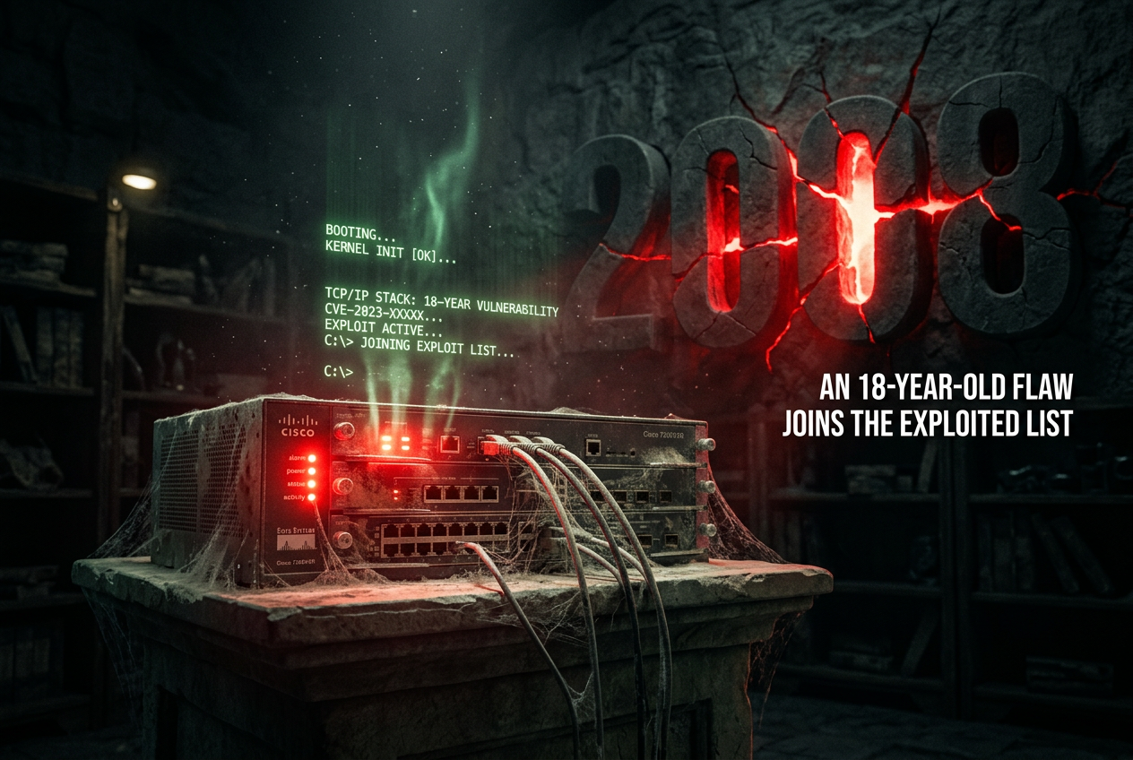 Old Ghost, New Alarm: Cisco IOS CSRF Flaw From 2008 Lands on KEV List