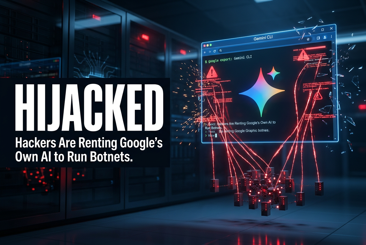 Hackers Are Now Renting Google's Own AI to Run Their Botnets