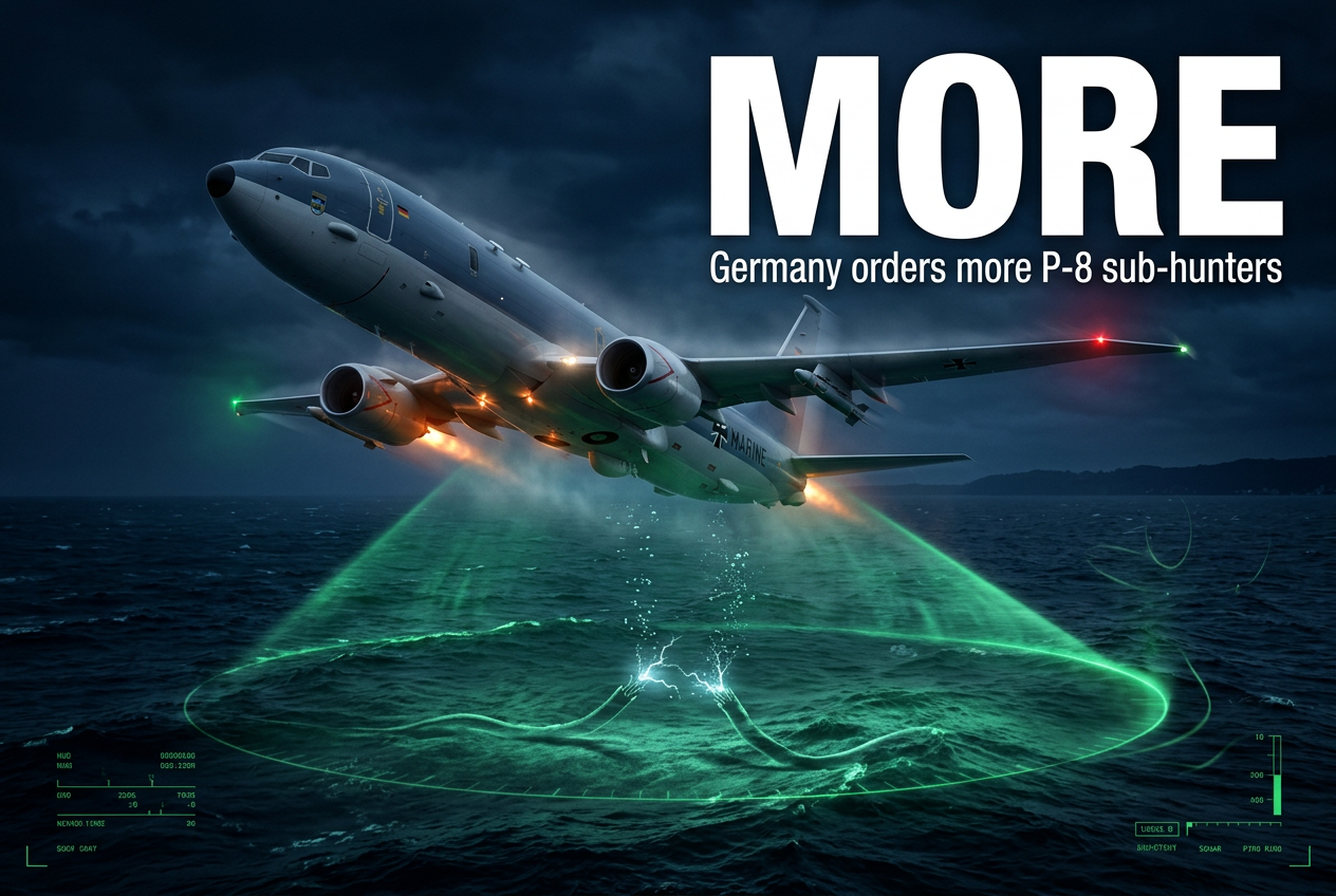 Germany wants more P-8 sub-hunters — because the sea floor got dangerous