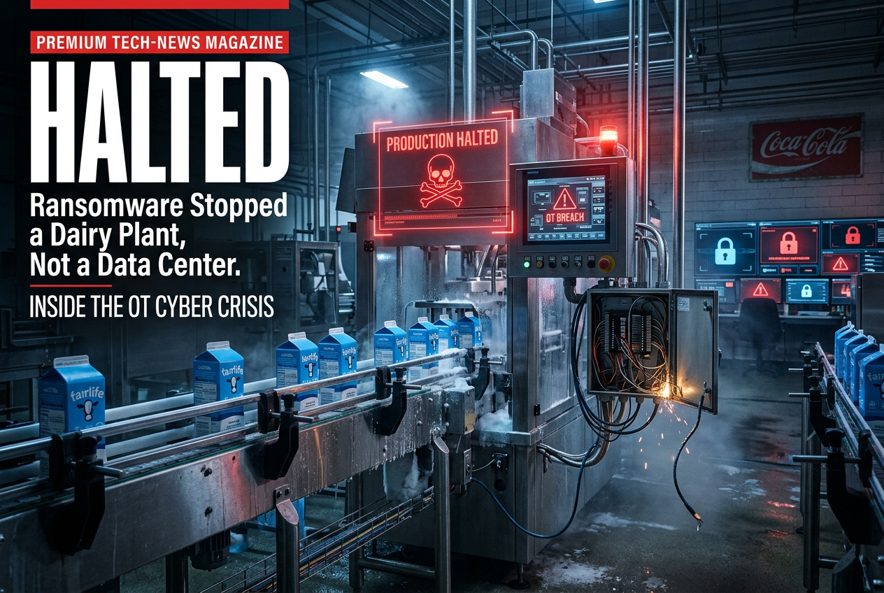 Ransomware Just Stopped a Dairy Plant, Not a Data Center