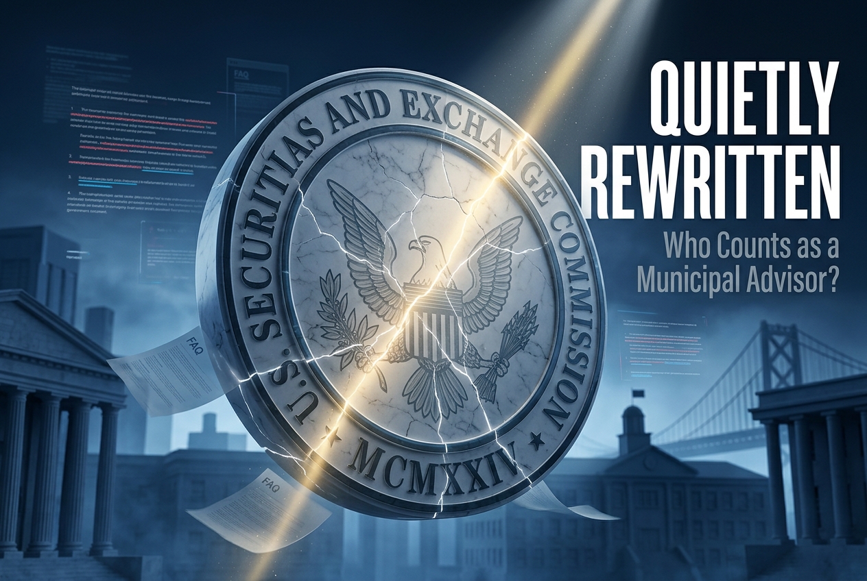 SEC Quietly Rewrites the Rules for Who Counts as a Municipal Advisor