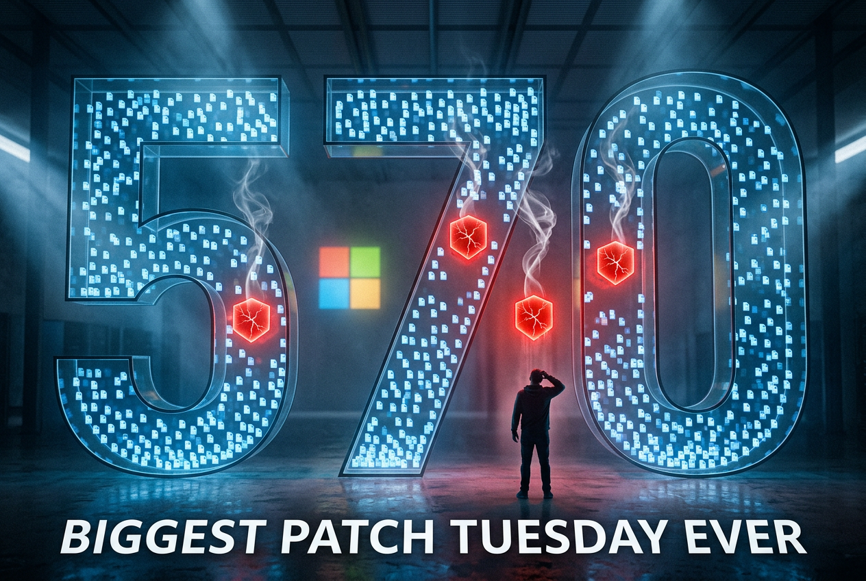 570 Patches, 3 Zero-Days: Microsoft's Biggest Patch Tuesday Yet Is a Triage Problem Now