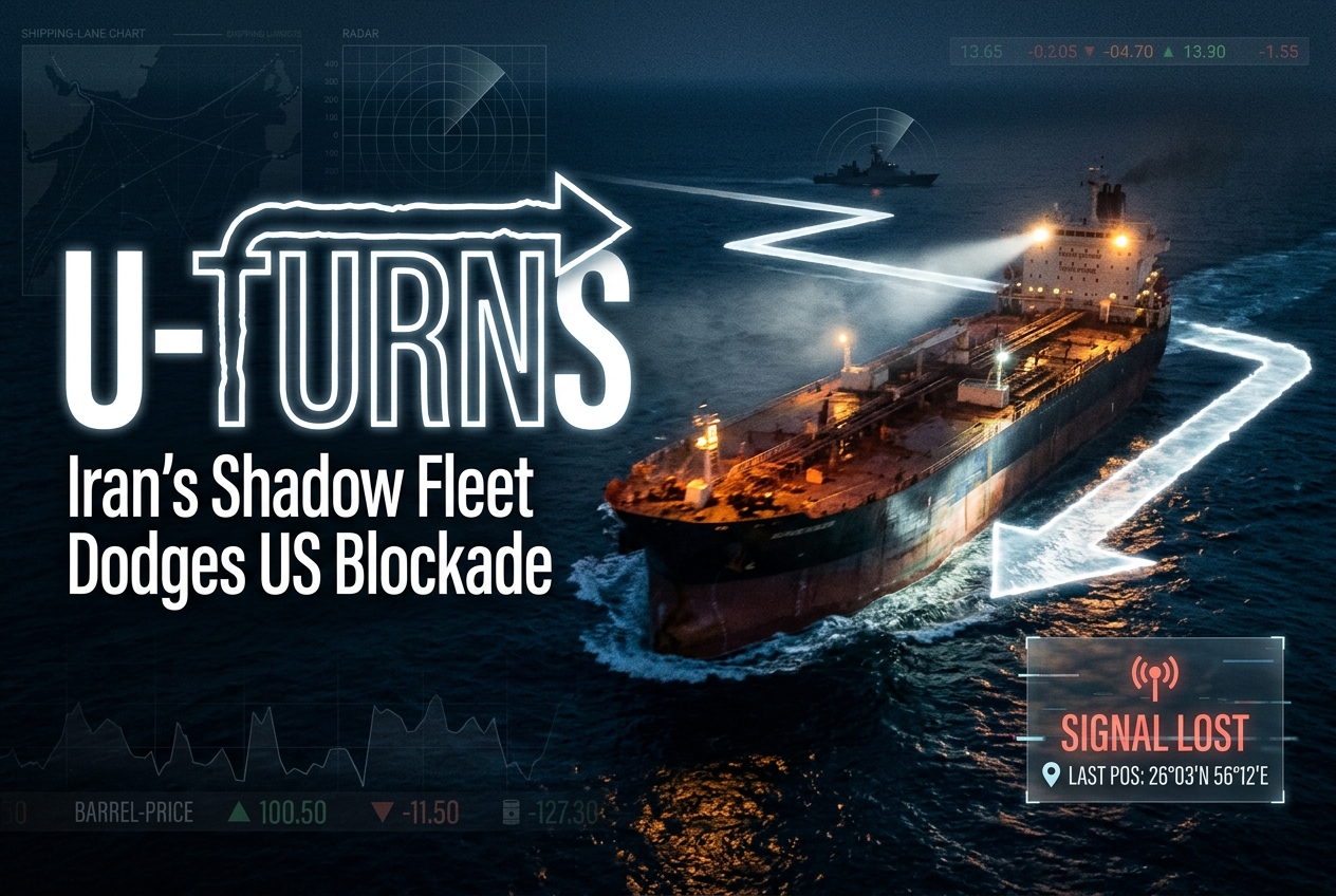 Iran-Linked Tankers U-Turn, Zig-Zag as US Enforces Blockade