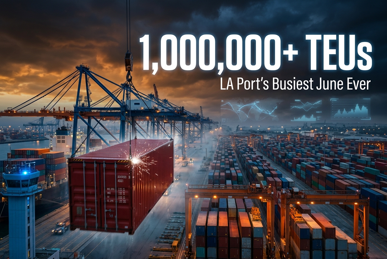 LA Port Just Had Its Busiest June Ever — That's Not a Good Sign