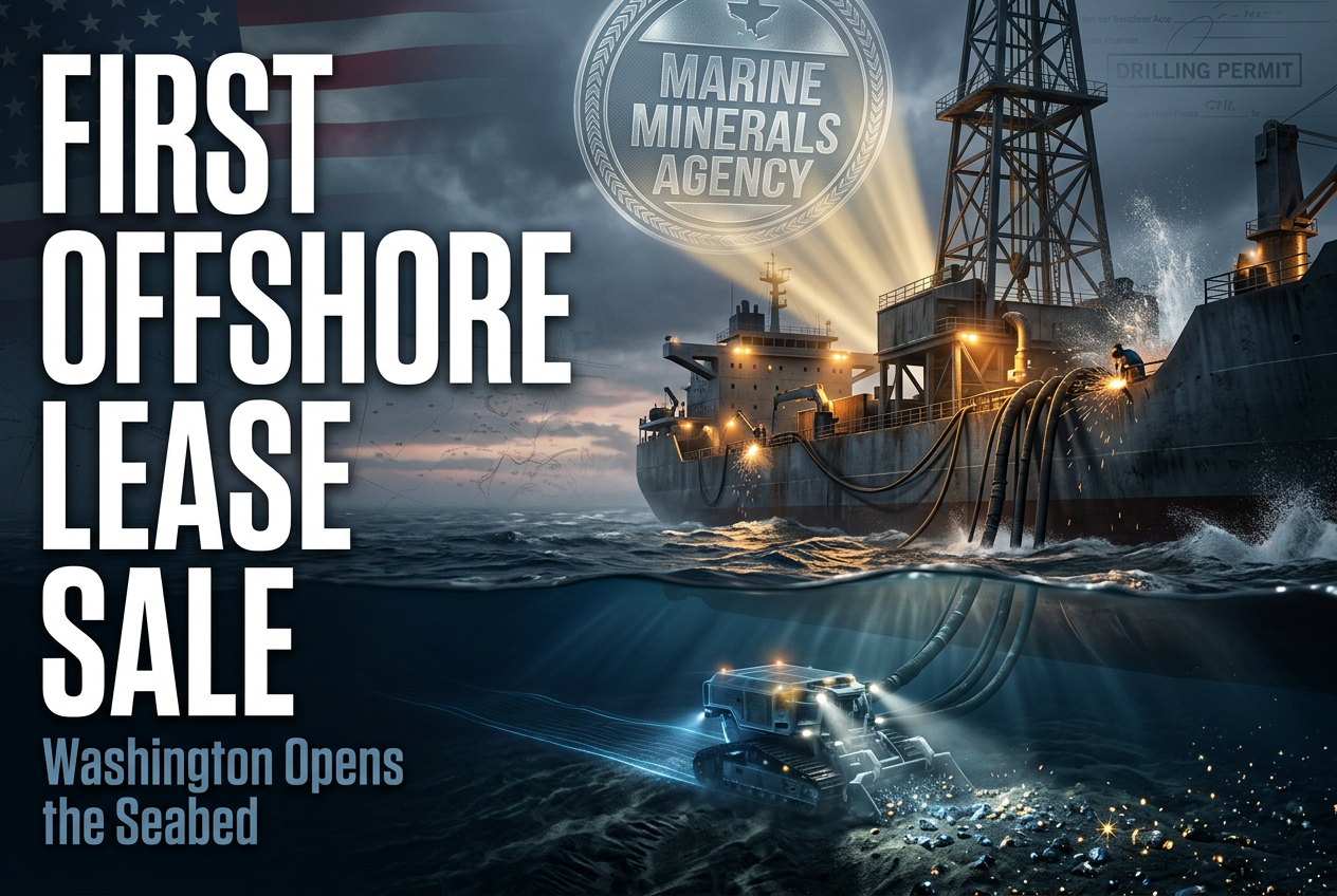 Trump Administration Advances First Offshore Critical Minerals Lease Sale Under New Marine Minerals Agency