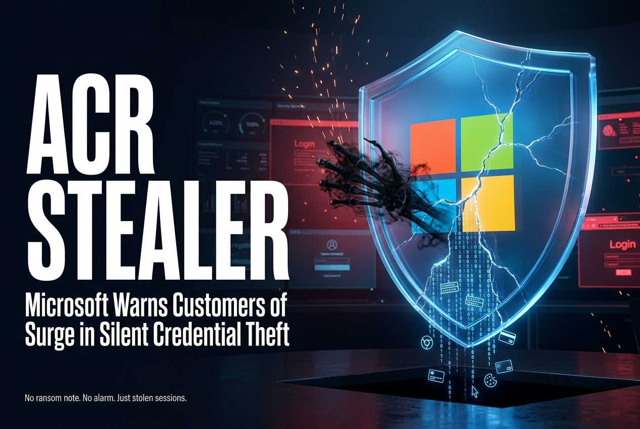 Microsoft warns of surge in ACR Stealer attacks on customers