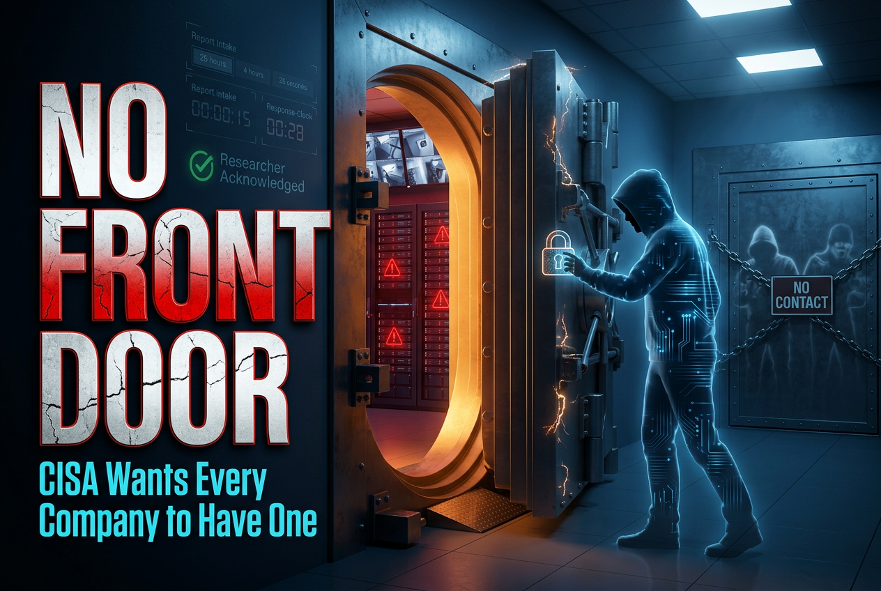 CISA Wants You to Have a Front Door for Hackers Who Find Your Bugs Before Criminals Do